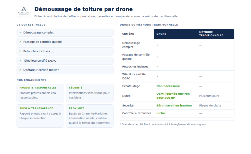 fiche demoussage drone